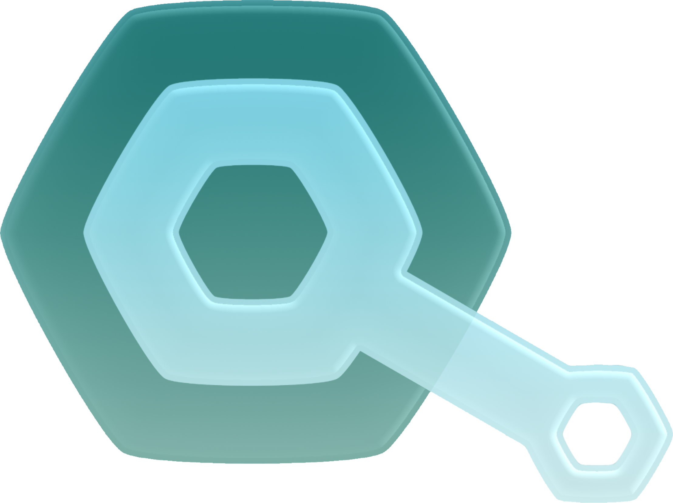 QuickTools logo - green hexagonal shape